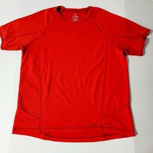 Men's L.L. Bean Midweight Quick Dry Orange Shirt